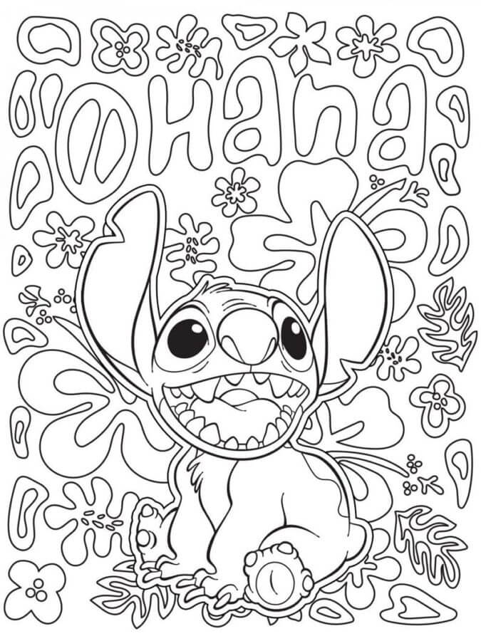 desenho do stitch para adultos imprimível