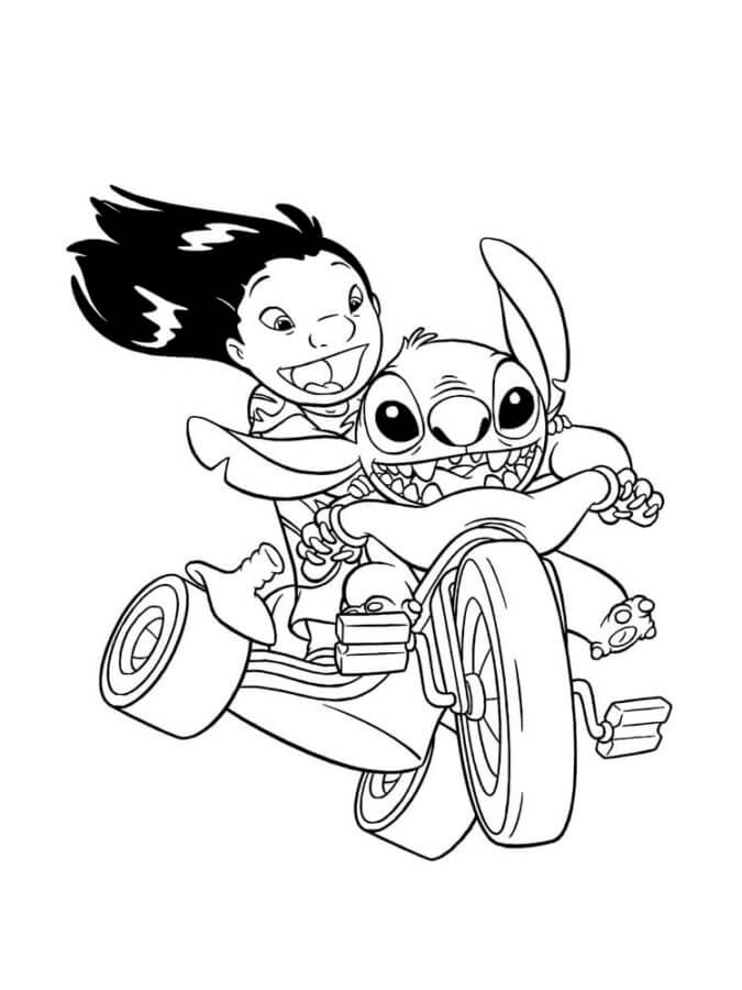 desenho do stitch velotrol para colorir