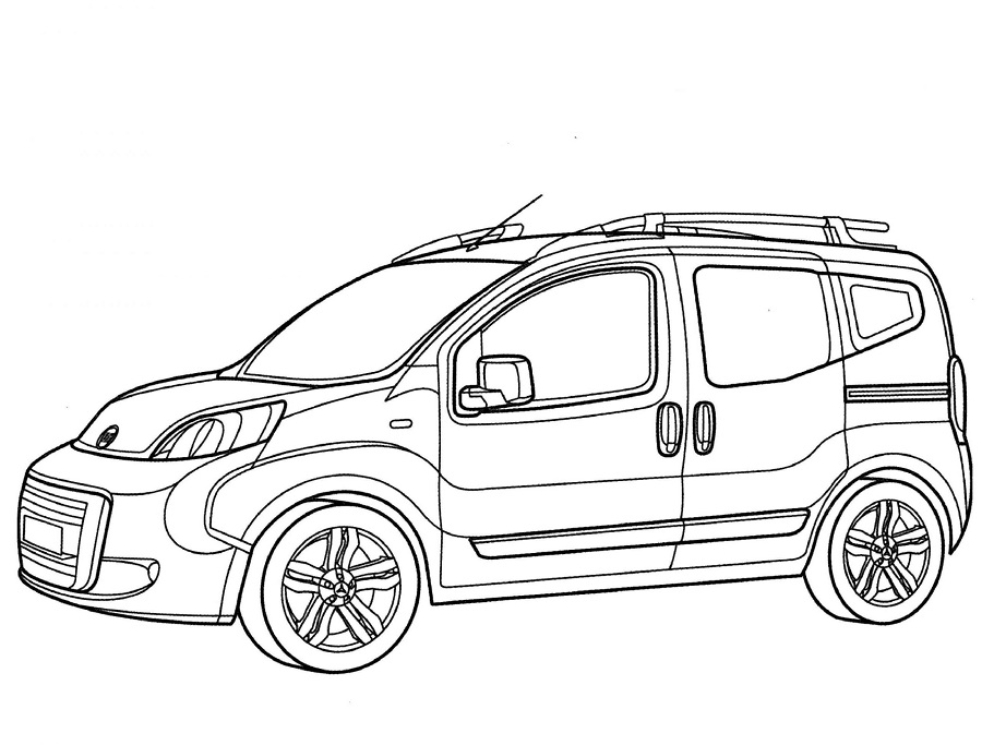 desenho fiat uno para imprimir e colorir