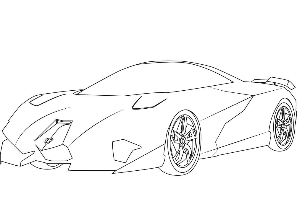 desenho lamborghini egoista para colorir