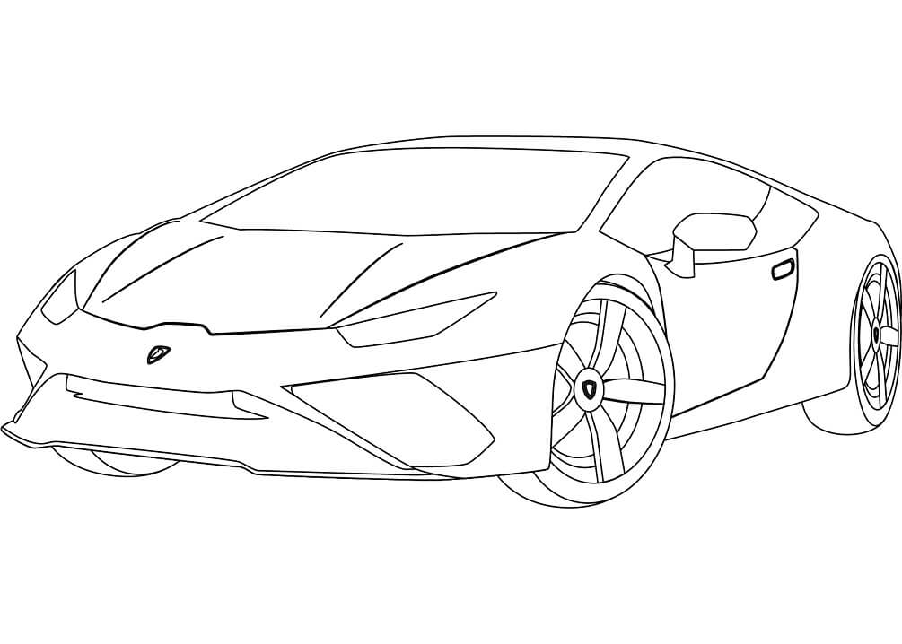 lamborghini para colorir