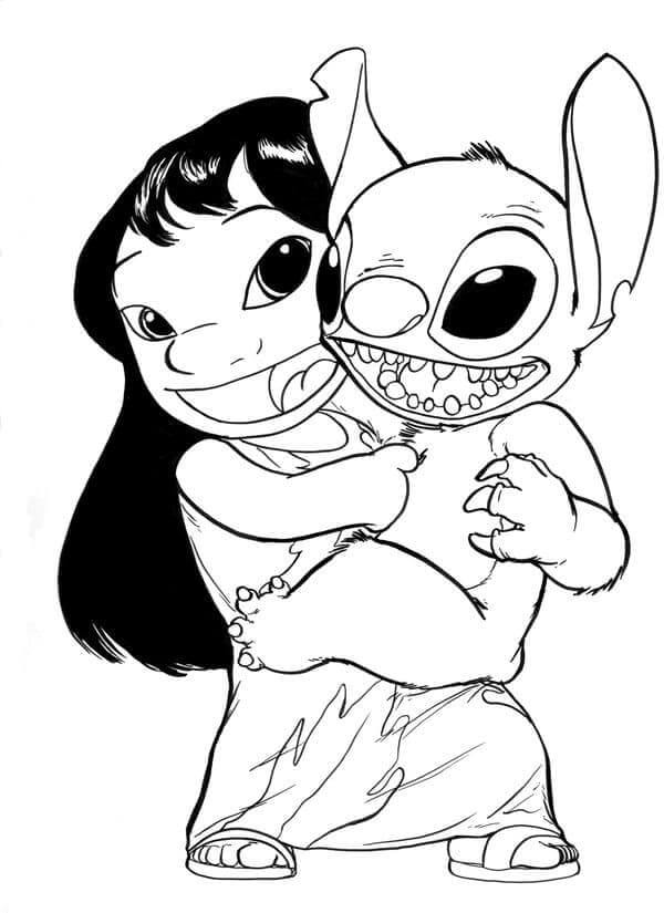 lilo e stitch para pintar online