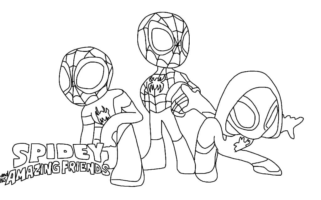 pintar imagem de spidey e seus amigos espetaculares