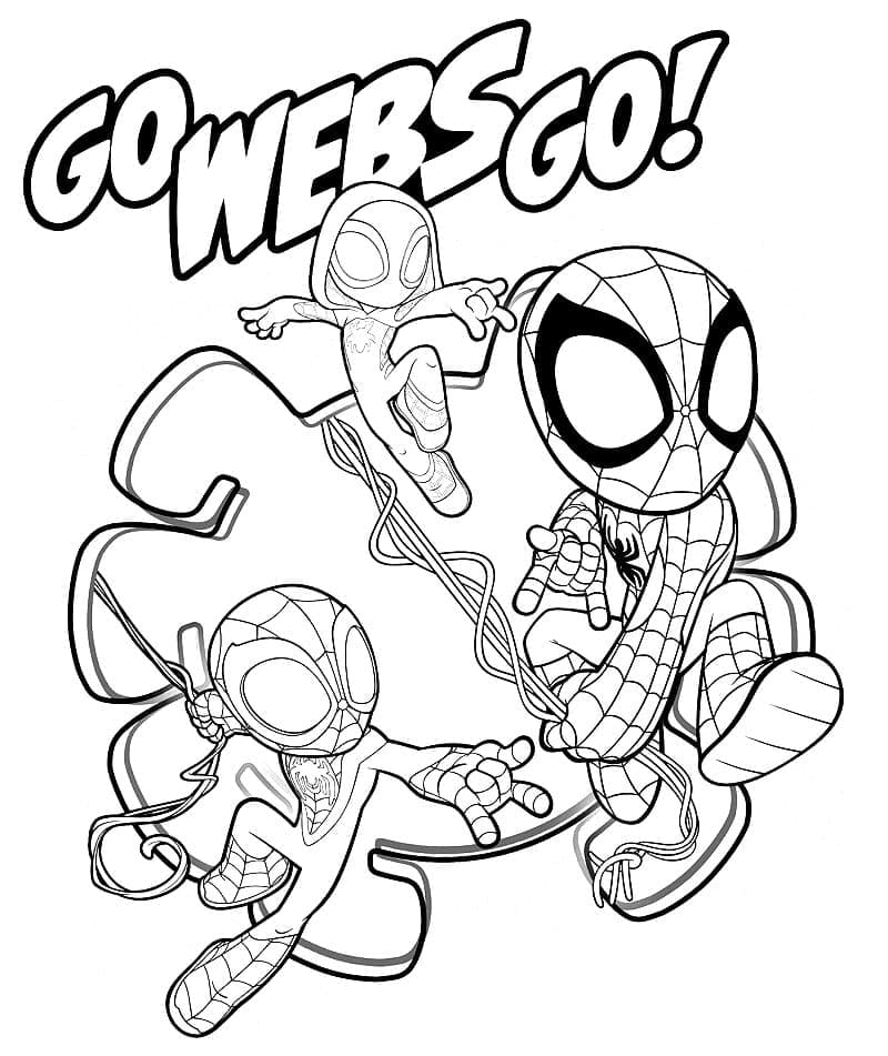 spidey e seus amigos espetaculares para pintar