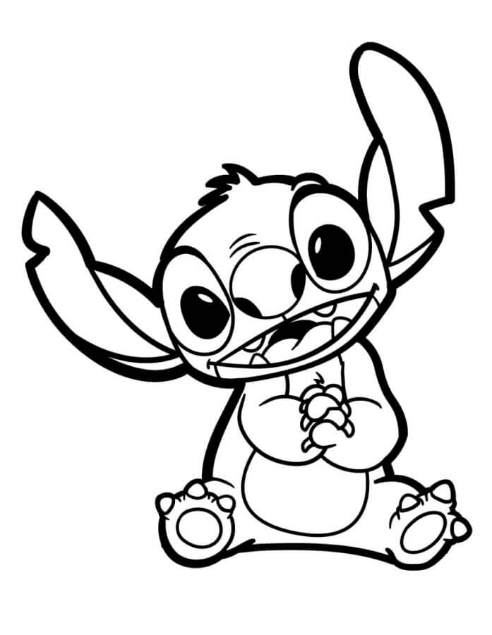 stitch para colorir