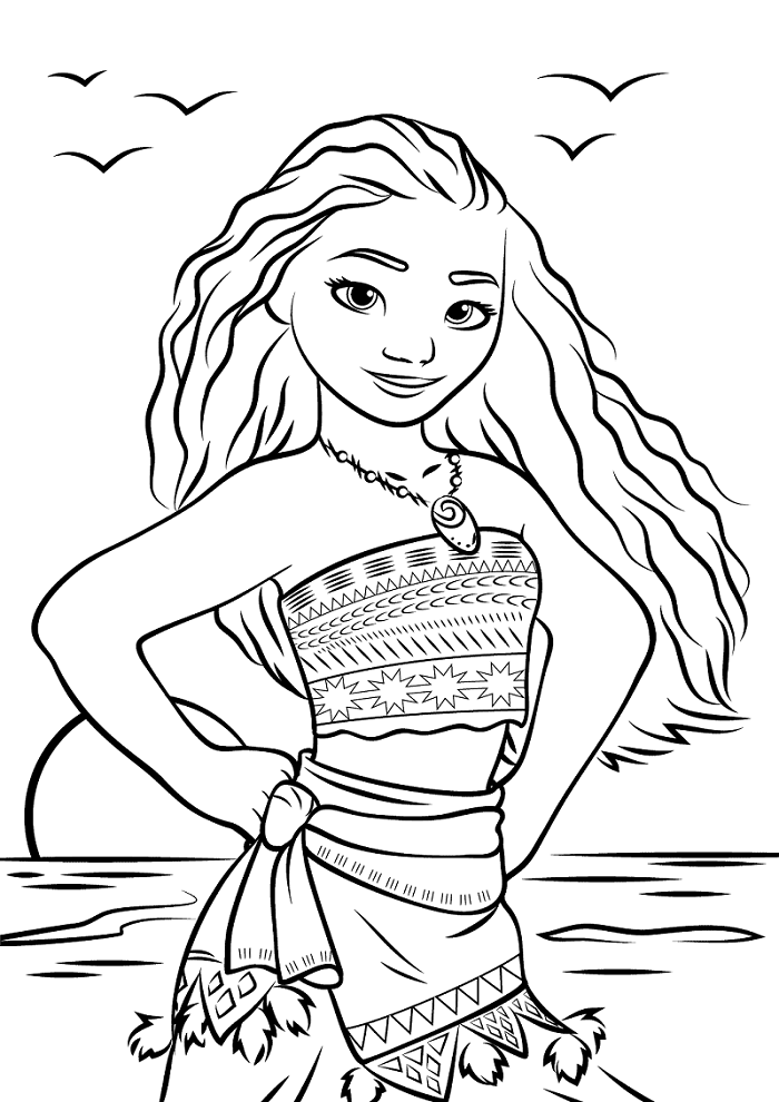 moana 2 para colorir