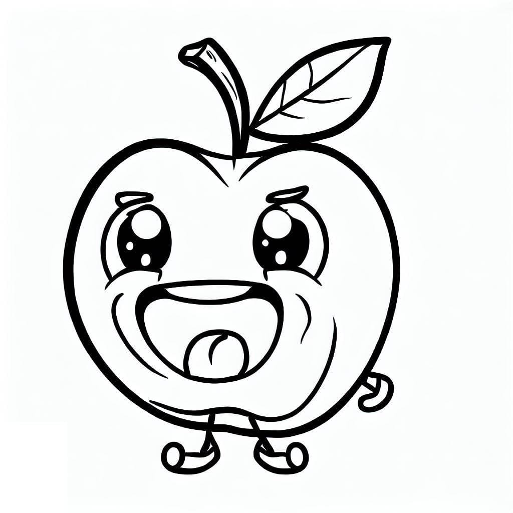 desenho de acerola muito engraçada para colorir