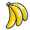 Banana para Colorir