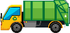 Caminhão de Lixo para Colorir