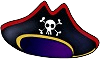 Chapéu de Pirata para Colorir