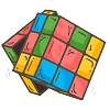 Cubo Mágico para Colorir