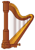 Harpa para Colorir