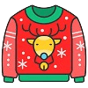 Suéter de Natal para Colorir